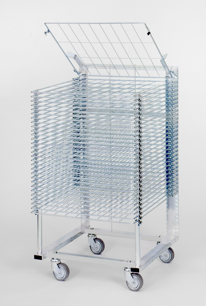 DWORSCHAK drying racks / drying rack trolleys  with 30 trays