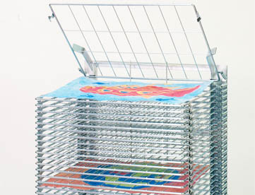 Dworschak (mobile) drying racks and drying rack trolleys for school / painting